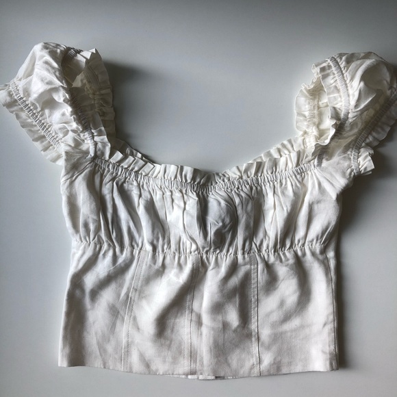 Princess Polly Elouise White Crop Top - Picture 8 of 8